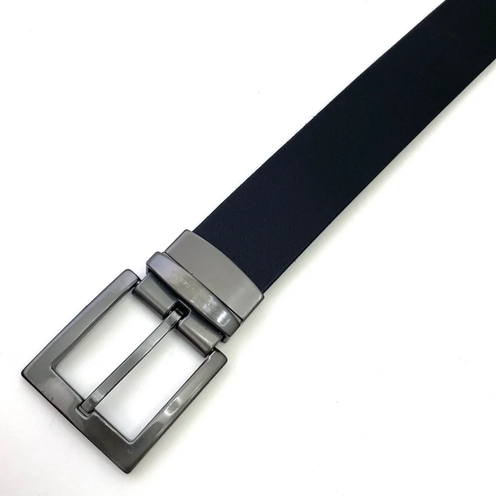 Geoffrey Beene Reversible Black/Brown Leather Trouser Belt